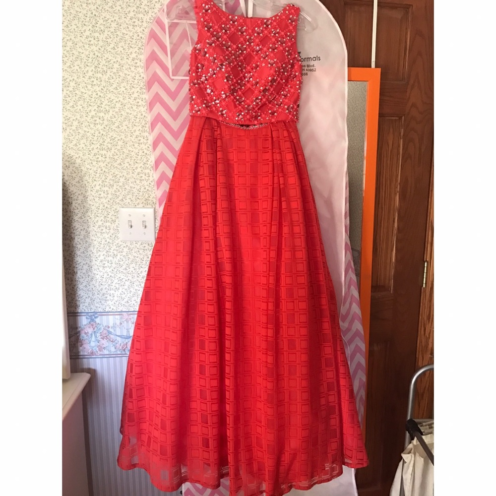 Two piece Mac Duggal dress!