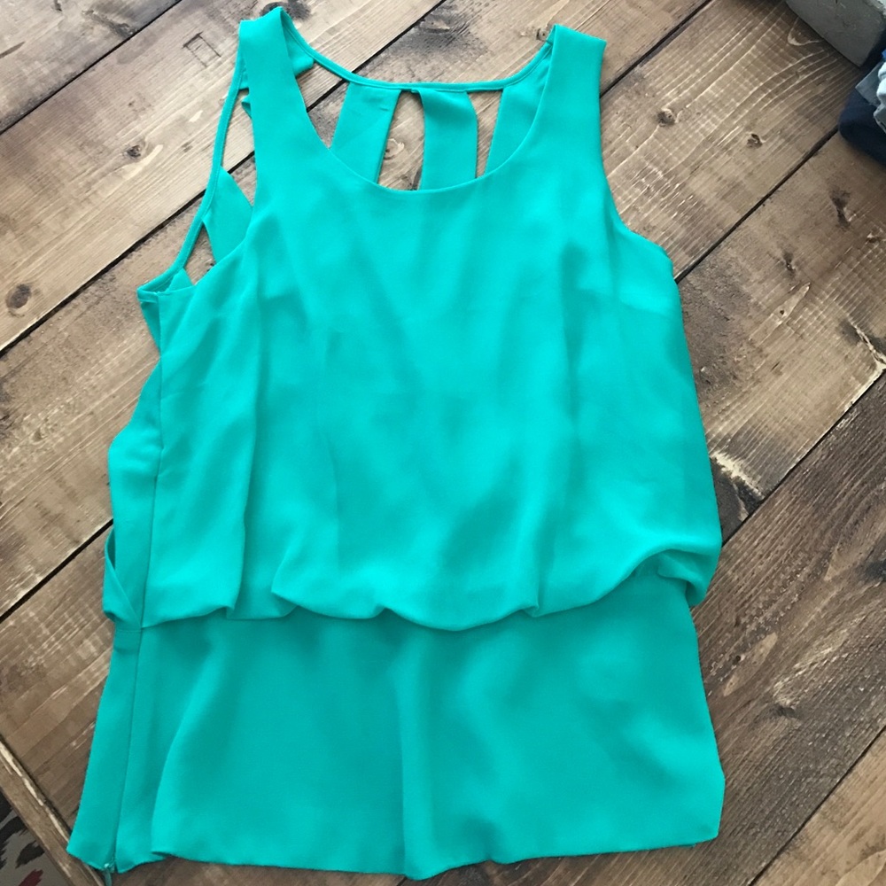 Open back tank top