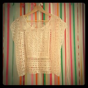 Boho Crochet Lace Top