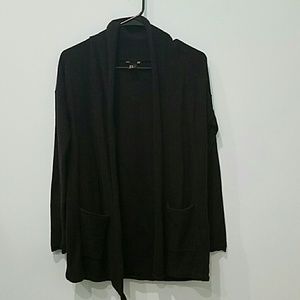 black cardigan