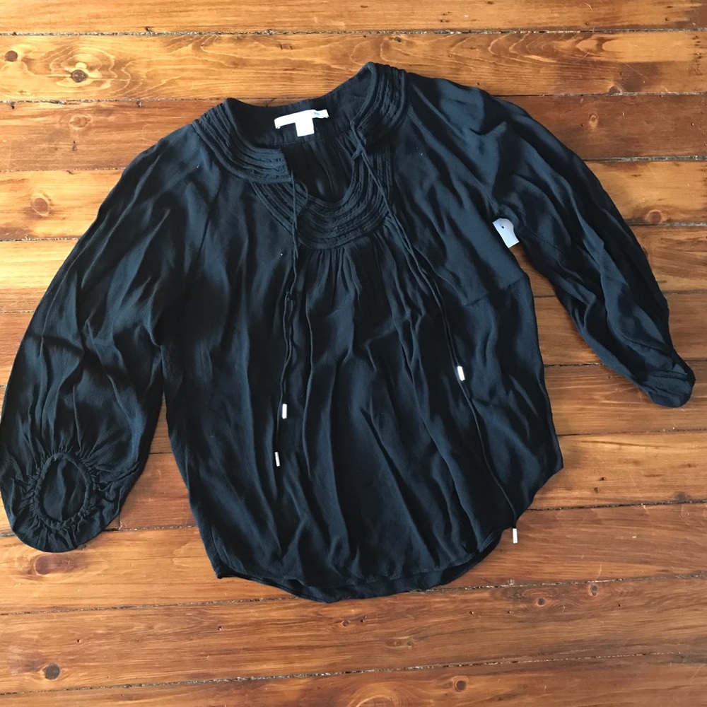 DVF Black Blouse