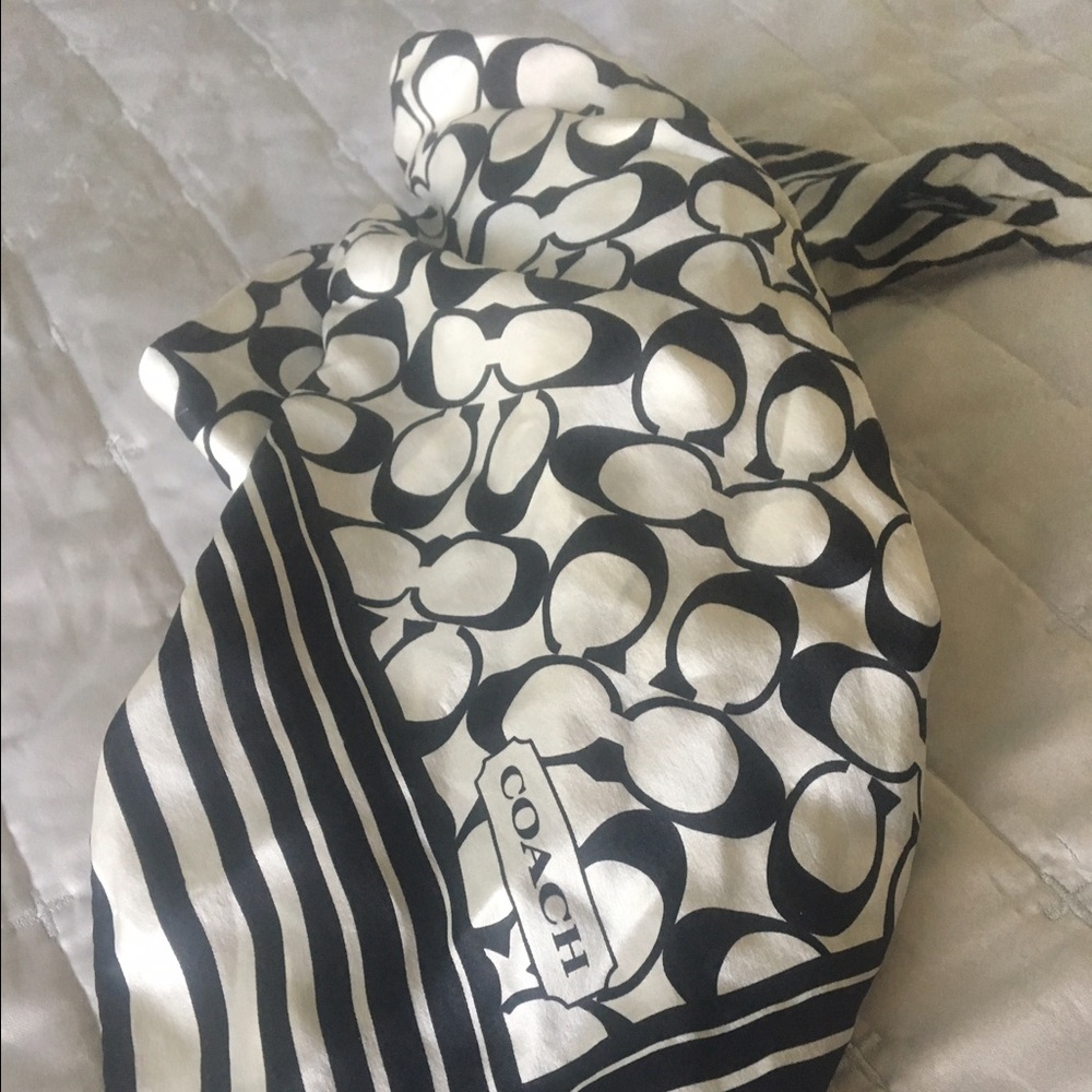 Coach silk scarf