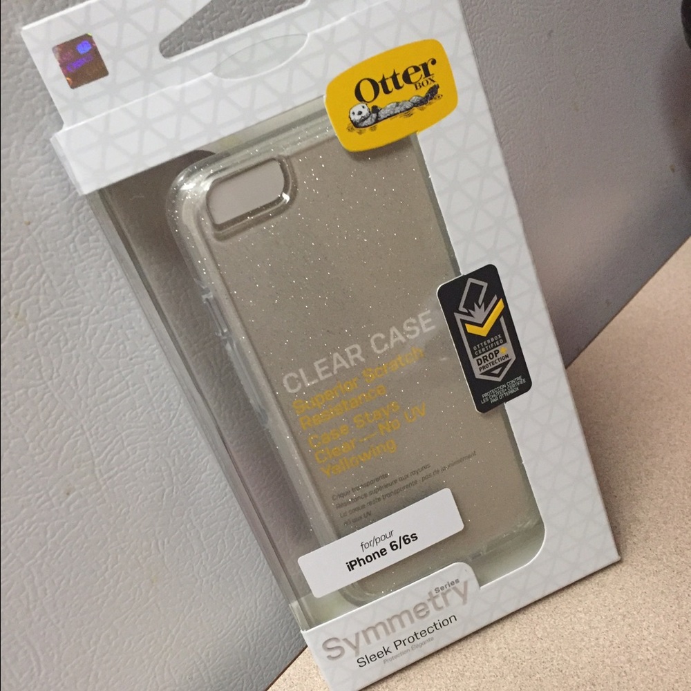 Otter box symmetry clear case 6/6s stardust