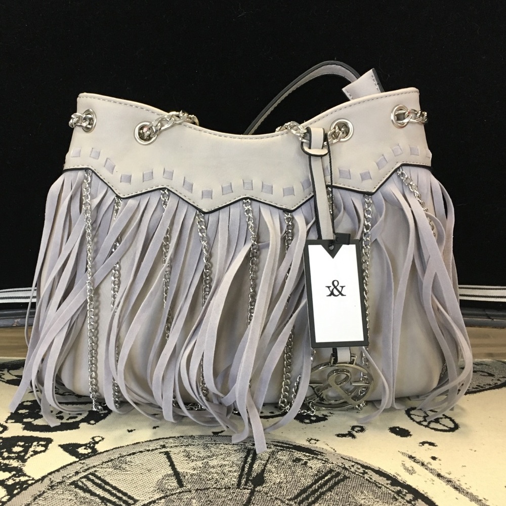 Ivory Fringe Handbag, Conceal and Carry