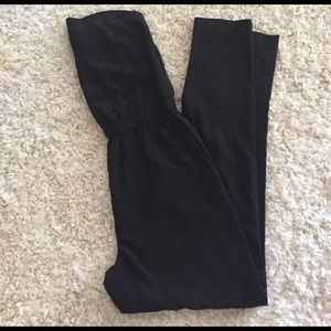 Strapless black jumpsuit