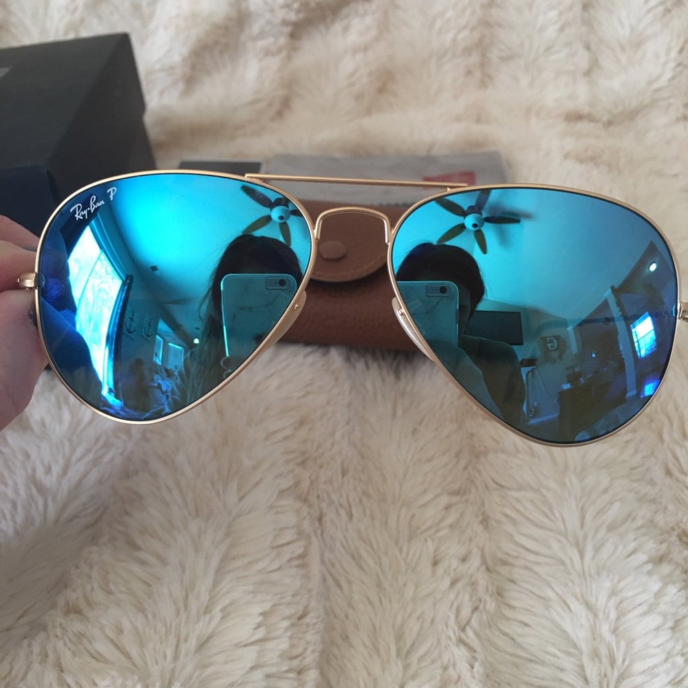 Rayban aviators polarized