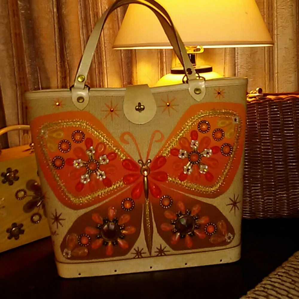 Enid Collins "flutter bye" tote