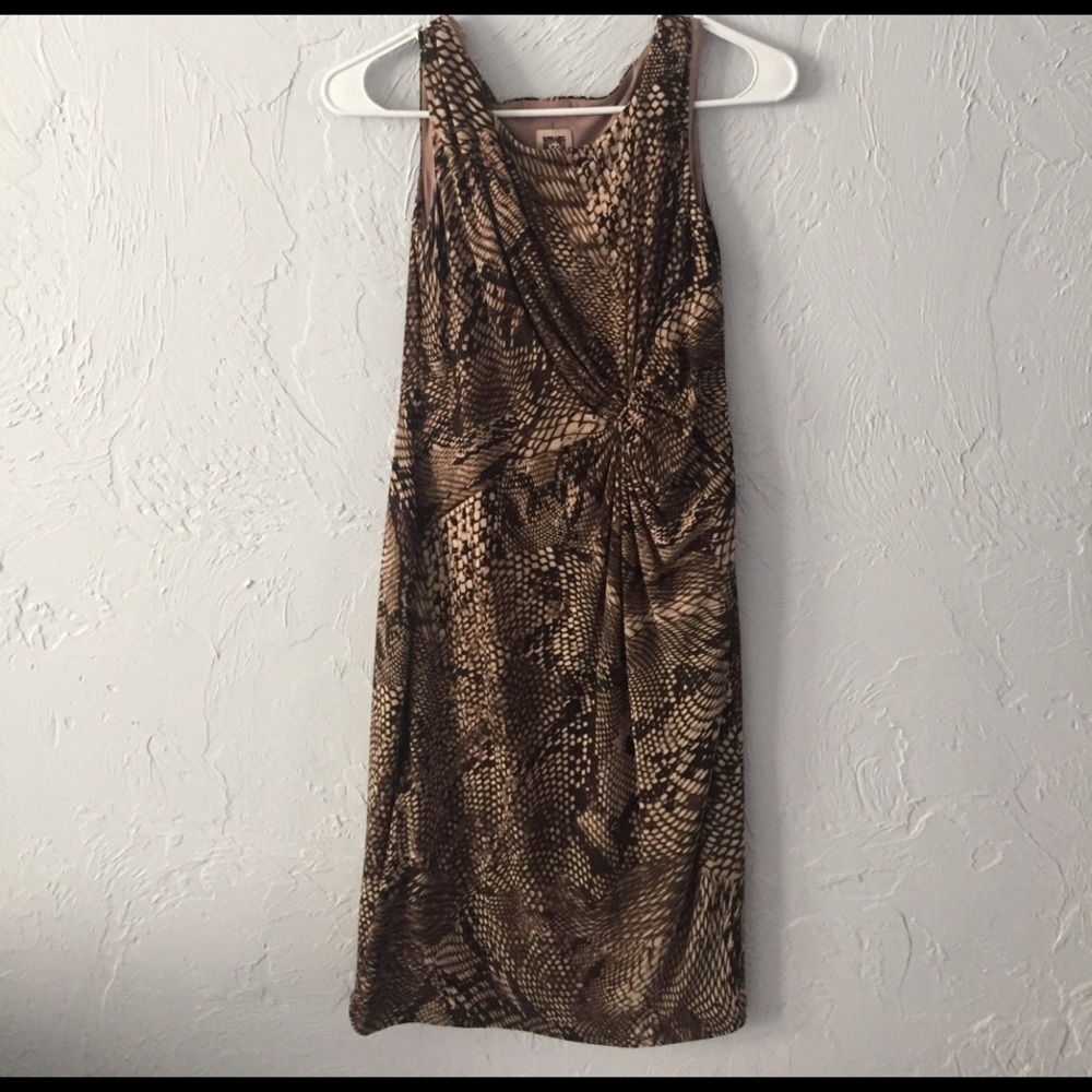 Liz Claiborne Rattle Skin side cinched dress