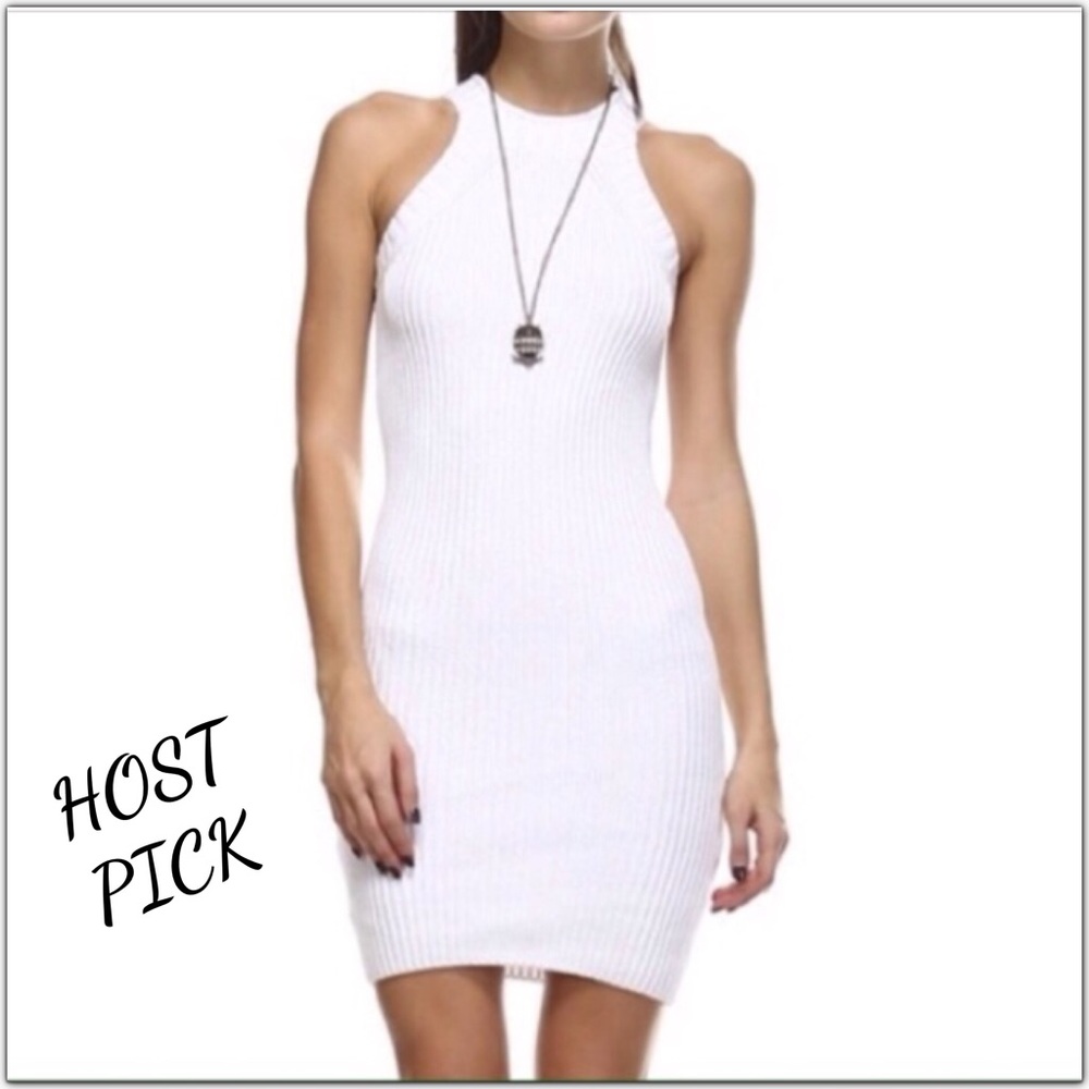 {LAST} TEA N CUP Ribbed Knit Bodycon Dress - Picture 1 of 5