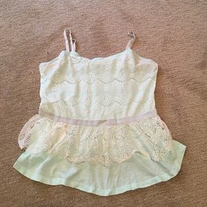 Lace tank top