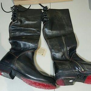 Bed stu womens leather motorcycle boots