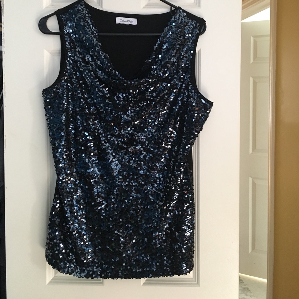 Sequin Top by Calvin Klein - M