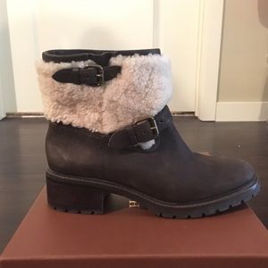 COACH Gabriella Shearling booties