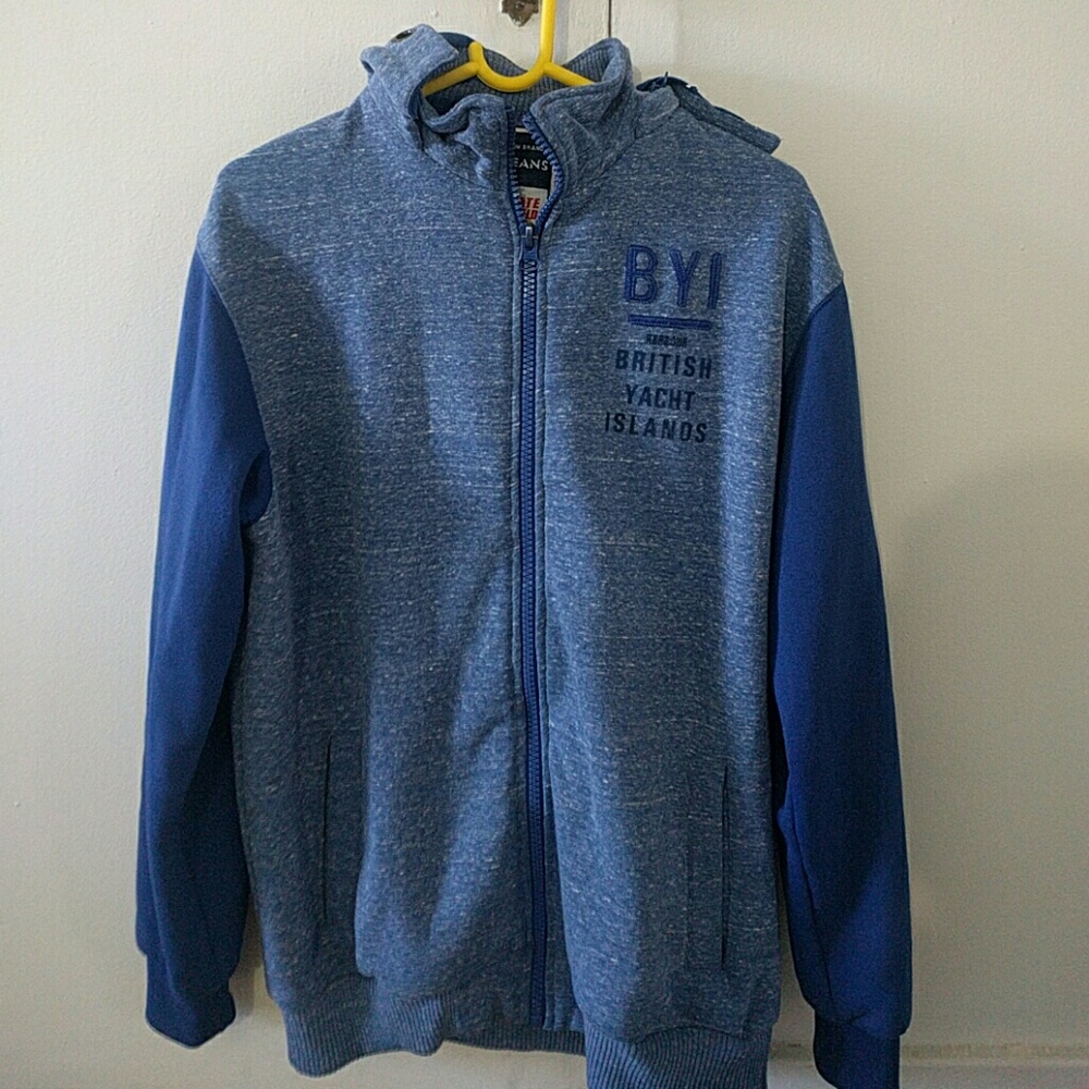Blue hoodie