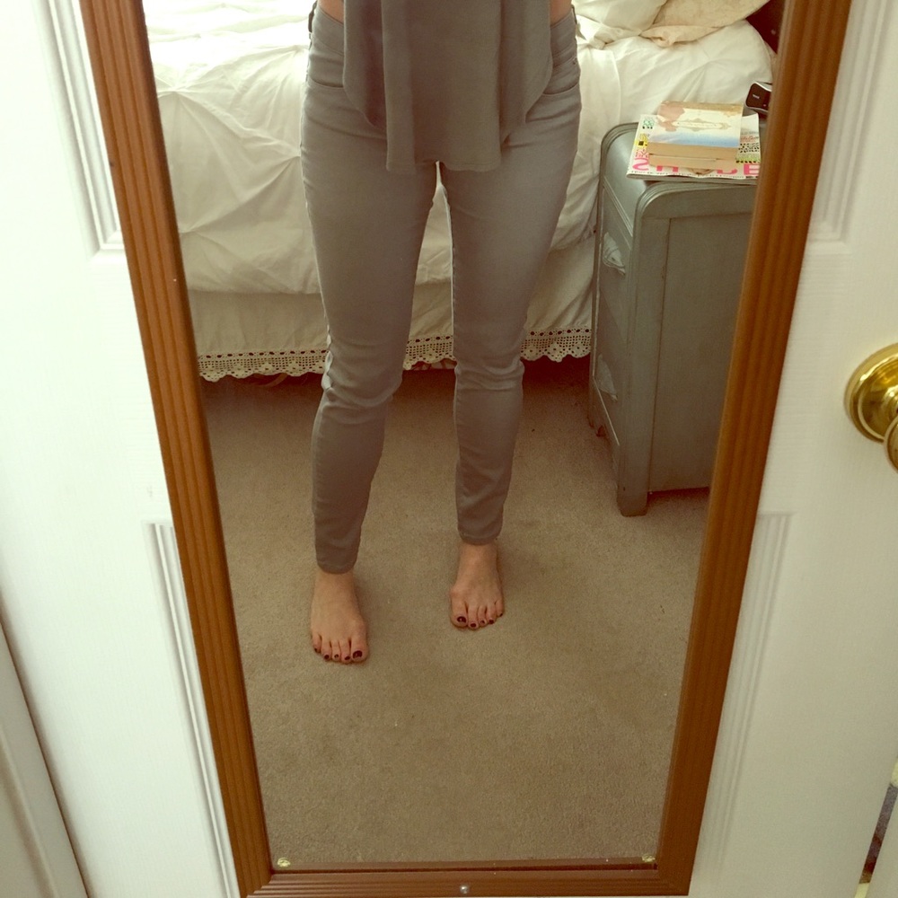 Gray jeans