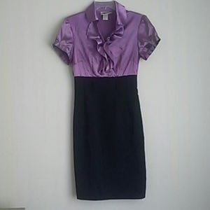 Beautiful purple and black silky dress 6