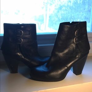 Black leather BOC booties - Size 9.5