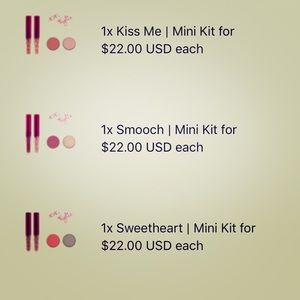 Kylie Cosmetics Valentines Day Mini Kit Bundle
