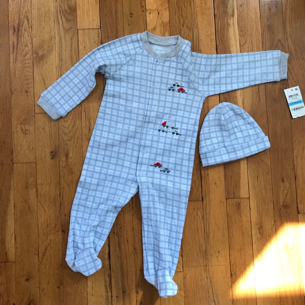 MOVING SALE!  Footed Onesie with Hat, NWT