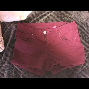 Maroon h&m shorts size 4