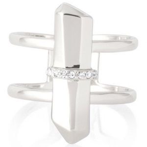 Stella & Dot Silver Rebel Ring NWT