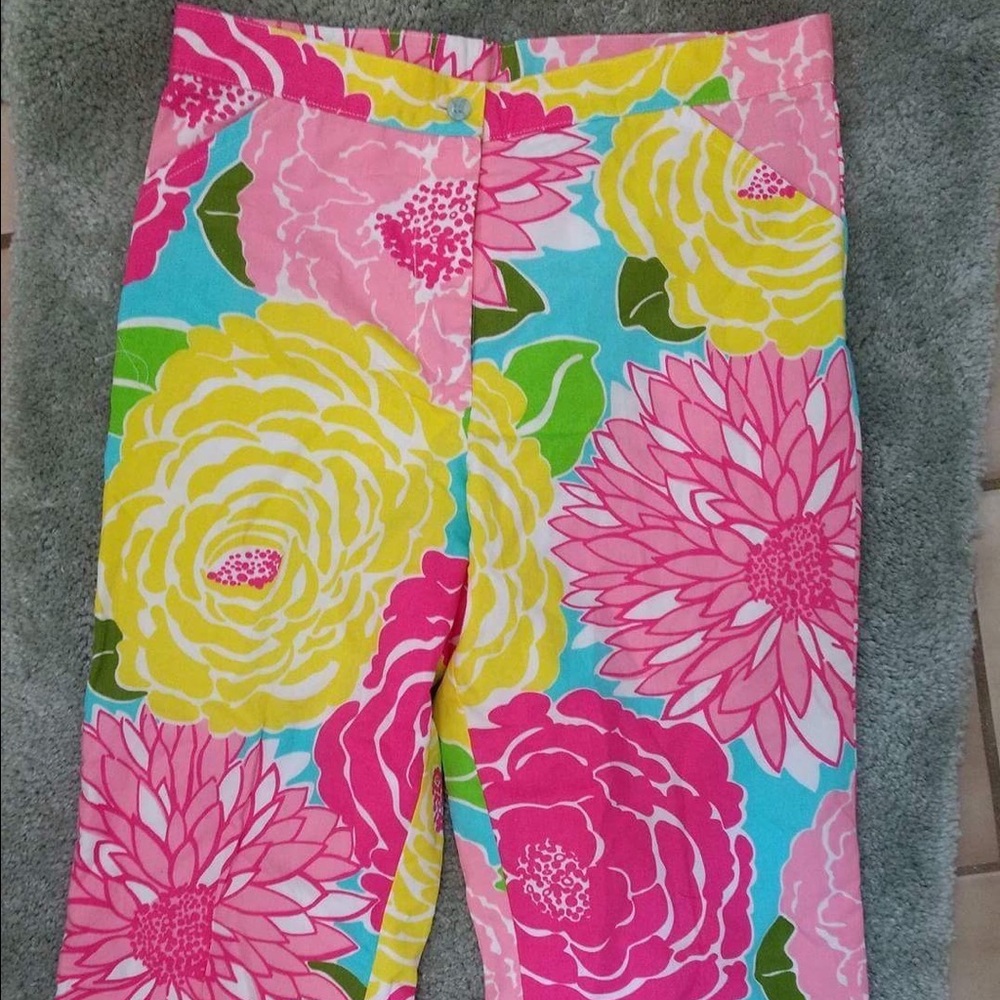 Lilly Pulitzer floral kids capris