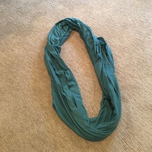 Teal blue scarf