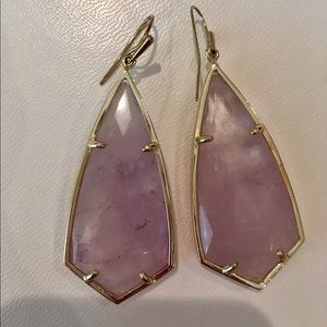 Kendra Scott rare Amethyst Caroline earrings