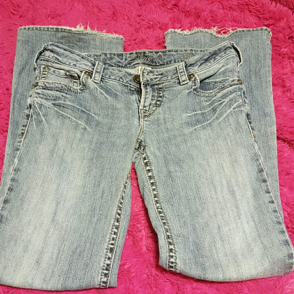 *LAST CHANCE*  Silver jeans