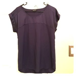 Purple short sleeved top from Express, Medium