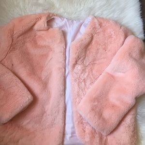 Faux fur coat