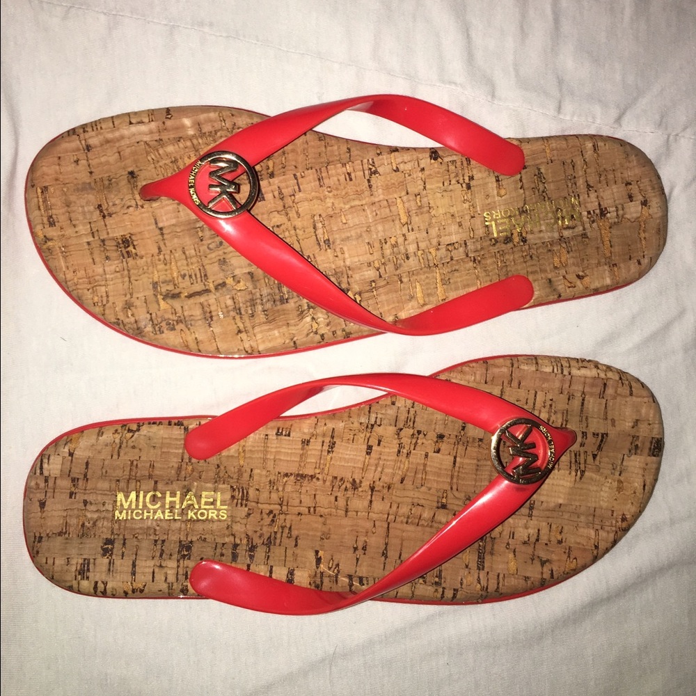 Michael Kors Flip Flops Size 8