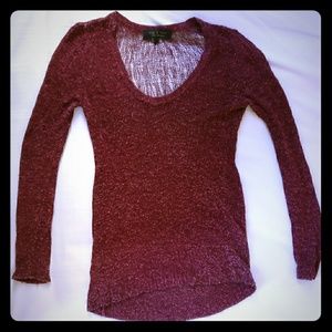 rag & bone store exclusive maroon sweater