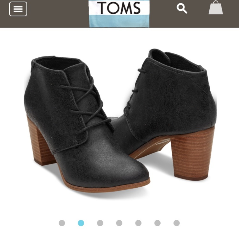 Toms Lunata Booties - Black leather