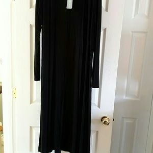 Long black duster