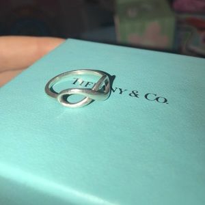 Stirling silver Tiffany infinity ring