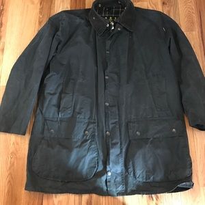 Barbour Border Jacket sz C48 XXL Waxed Canvas