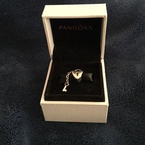 Pandora heart locket and key charm