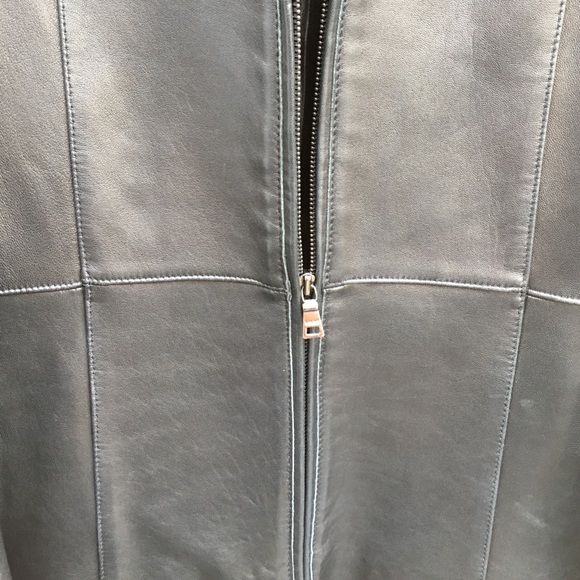 Black leather jacket- - Picture 3 of 7