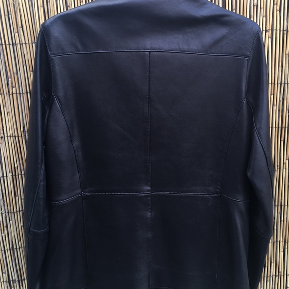 Black leather jacket- - Picture 7 of 7