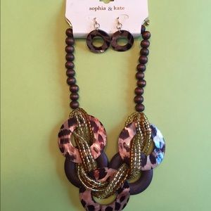 Matching necklace and earring set