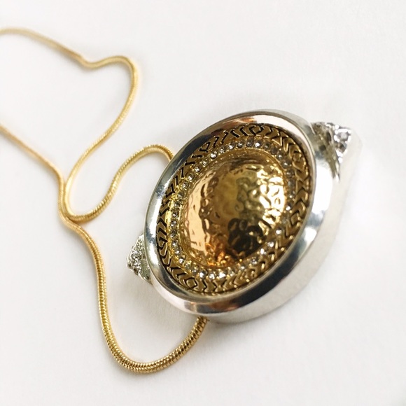 House of Harlow Golden Scutum Necklace. - Picture 3 of 6