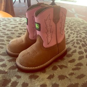 Baby girl John Deere boots