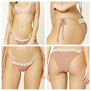 Forever 21 Crochet String Bikini Size Z