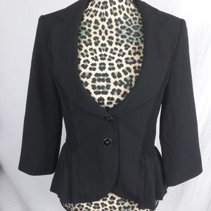 White house Black Market Peplum Black Blazer NWT 6