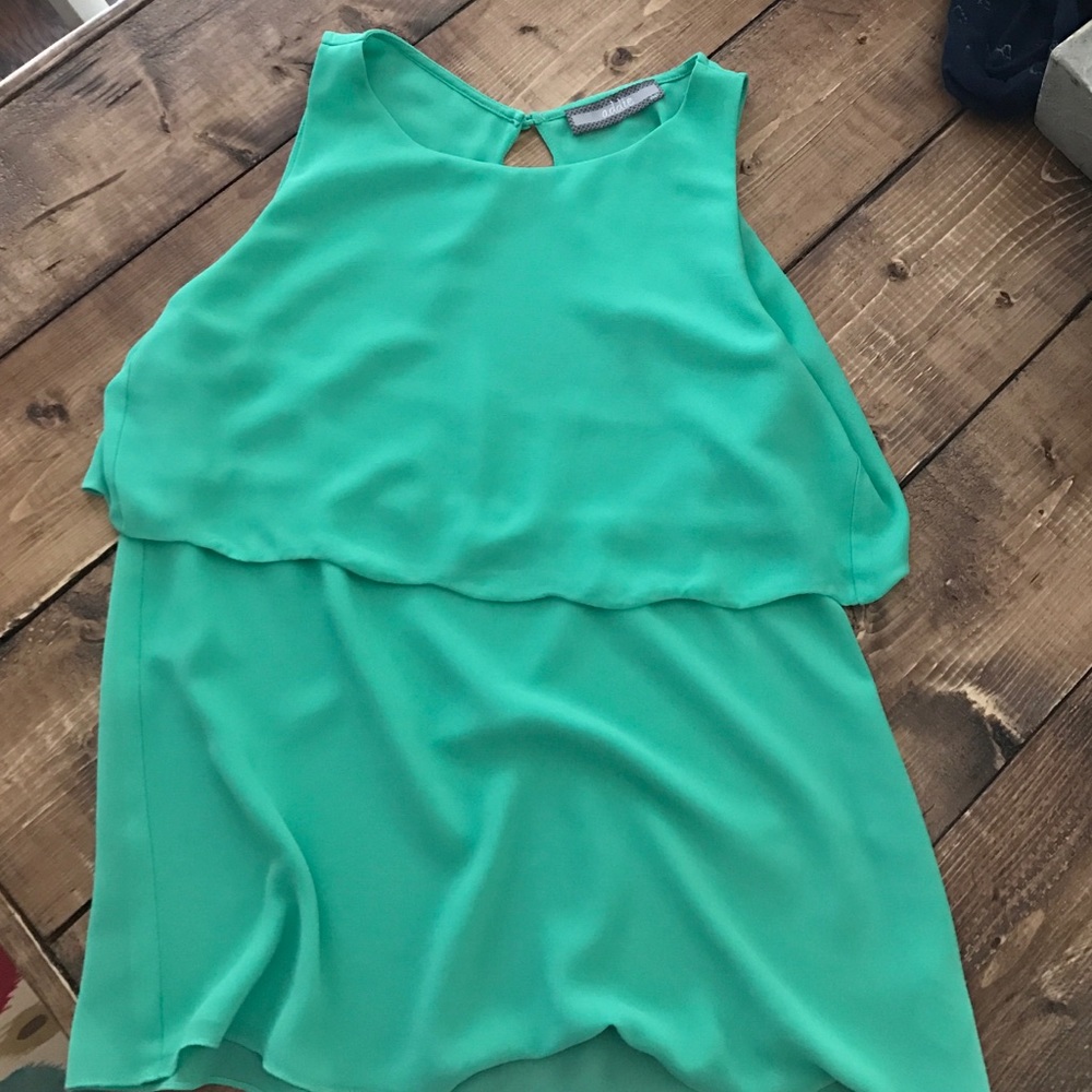 Open back tank top