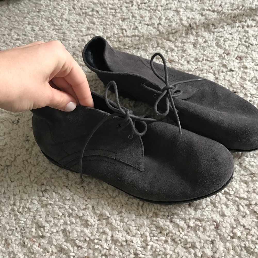 Grey suede Franco sarto shoes