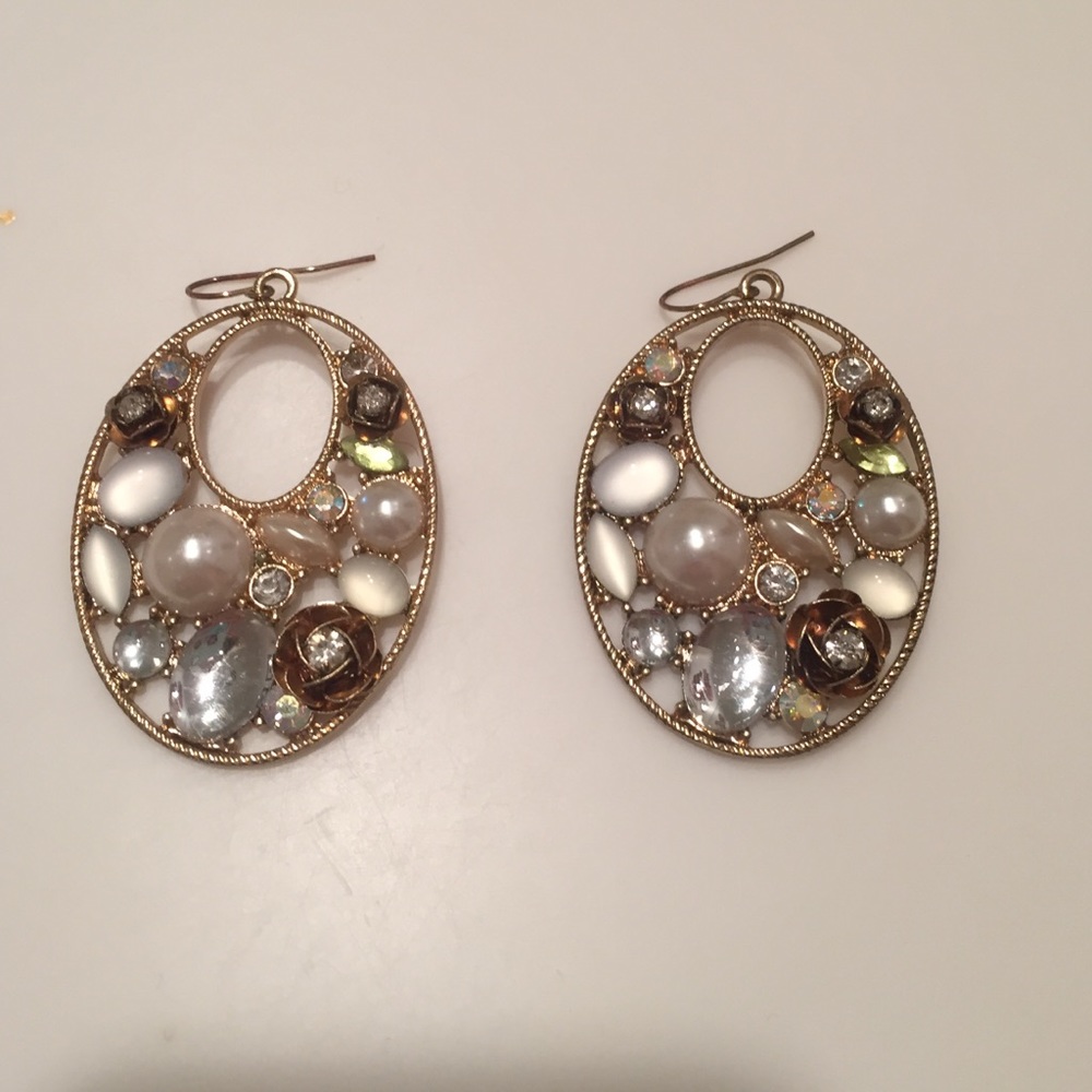 Vintage stone earrings