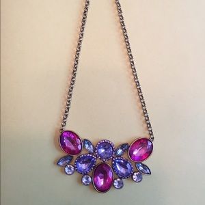Jeweled statement necklace