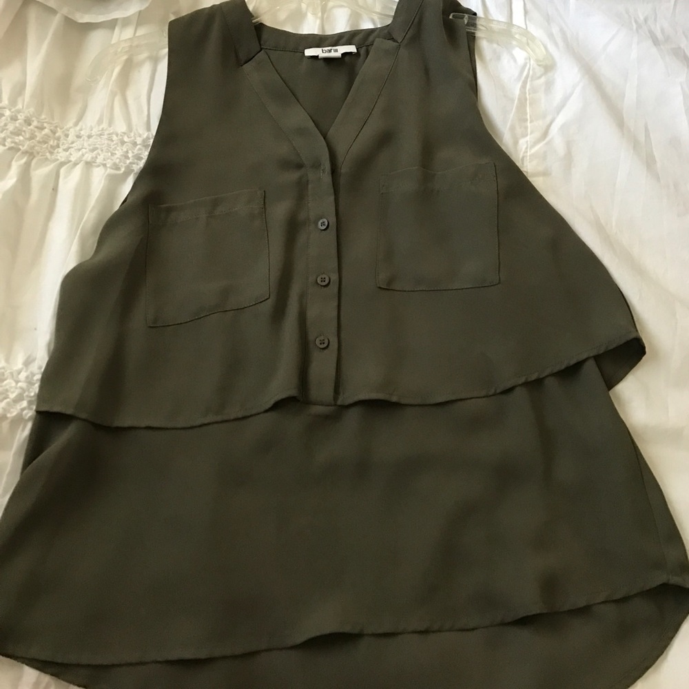 Olive green top